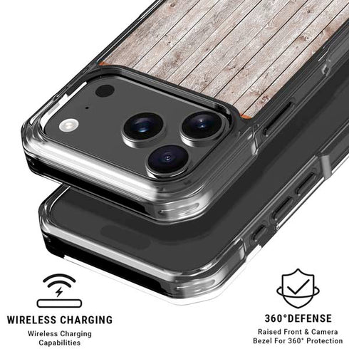 Ireland Flag Dark Wood iPhone 17 Pro Max MagSafe Case